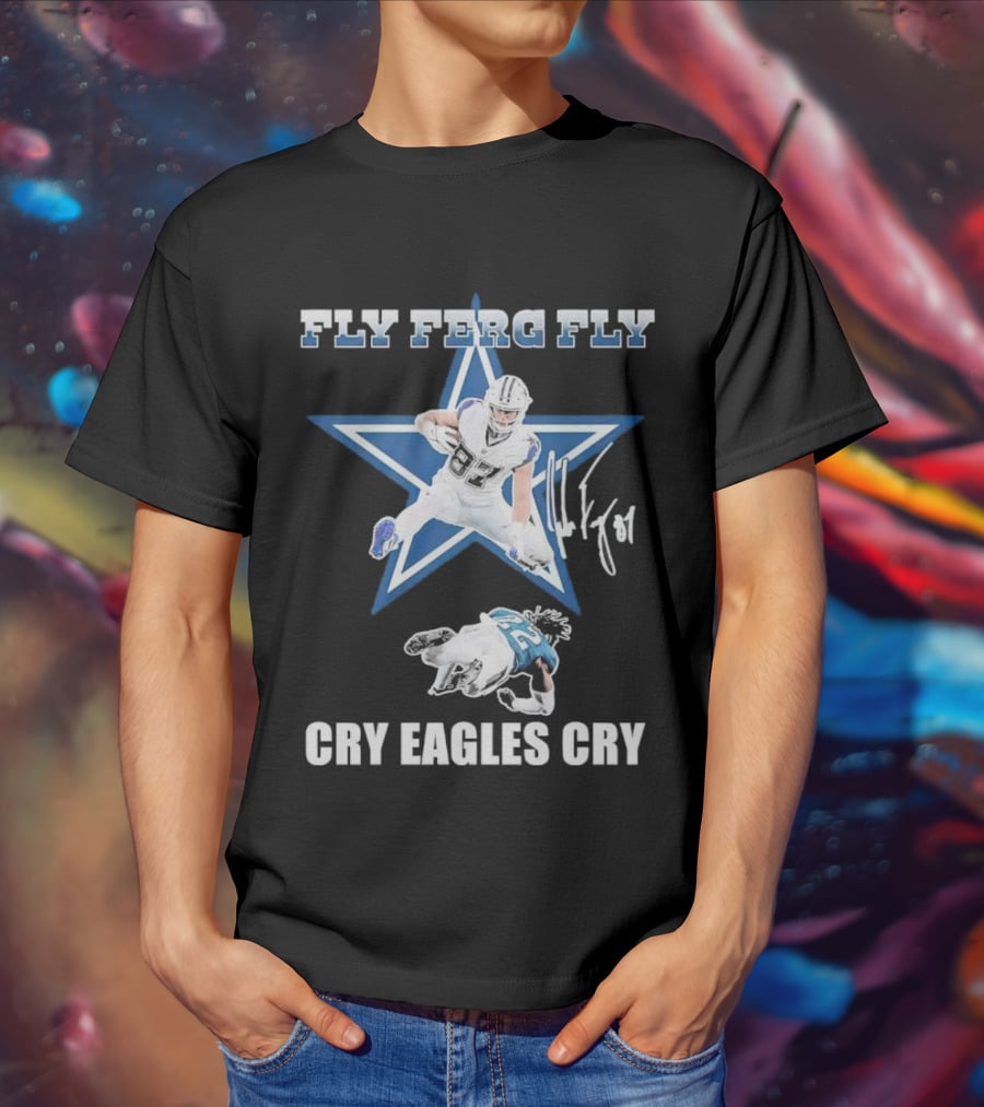 Fly Ferg Fly Cry Eagles Cry Star Player Football Rivalry T-Shirt