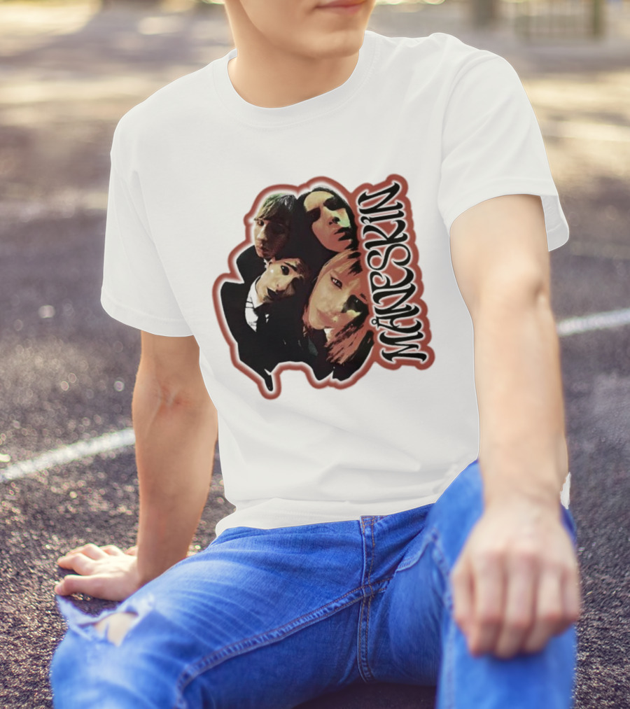 Maneskin Band Fisheye Style Group T-Shirt
