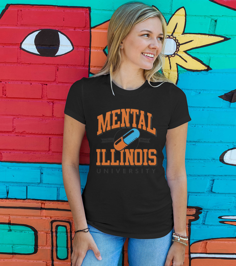 Mental Illinois University Capsule Emblem T-Shirt