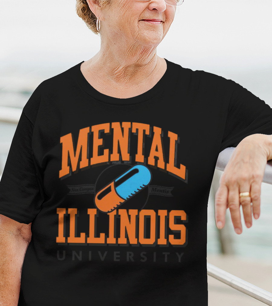 Mental Illinois University Capsule Emblem T-Shirt