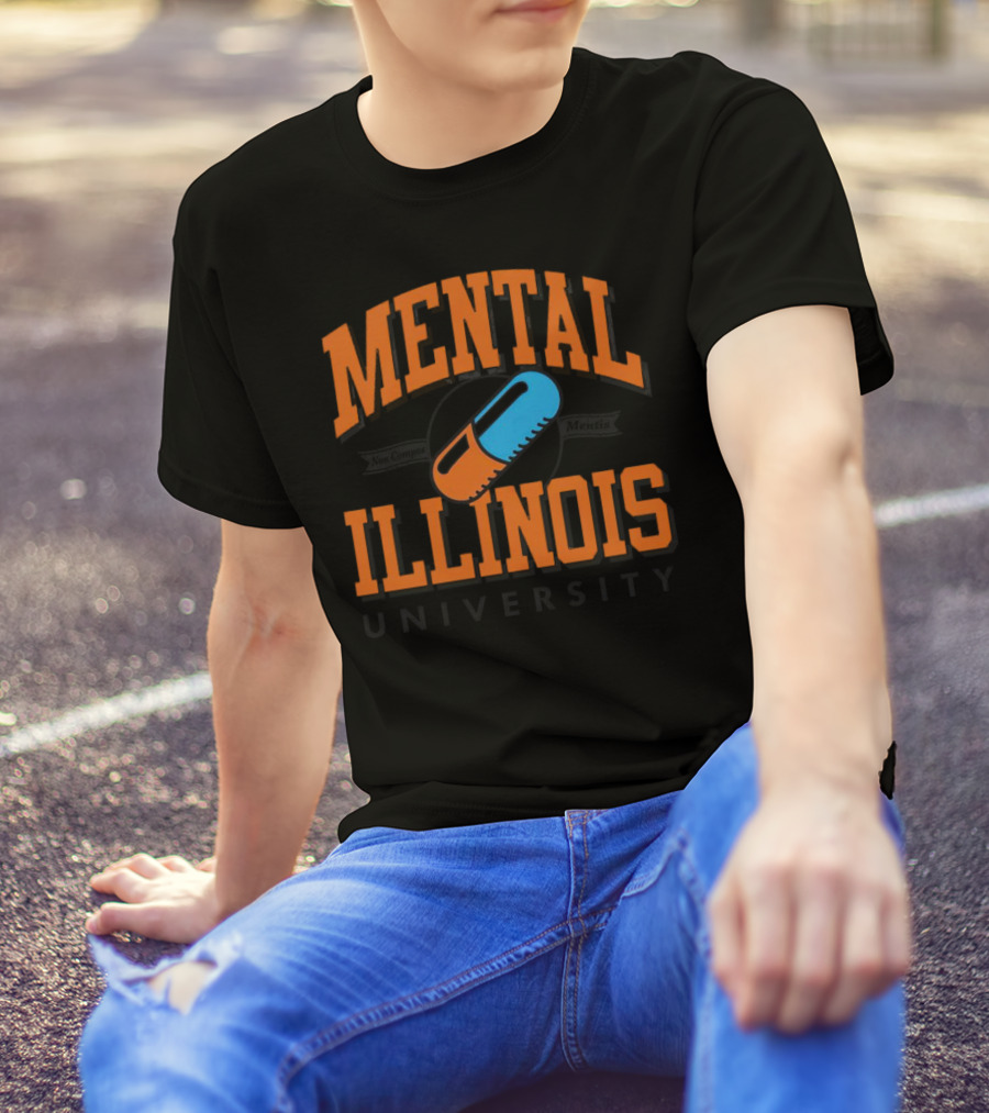 Mental Illinois University Capsule Emblem T-Shirt