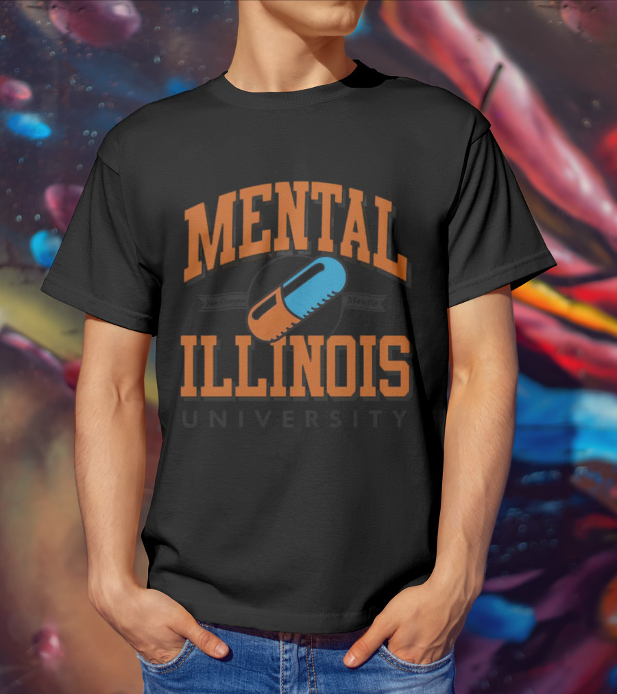 Mental Illinois University Capsule Emblem T-Shirt