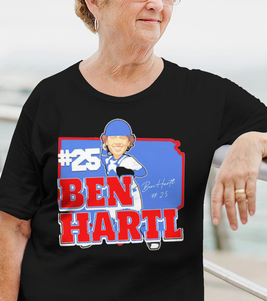 25 Ben Hartl Cartoon Signature T-Shirt