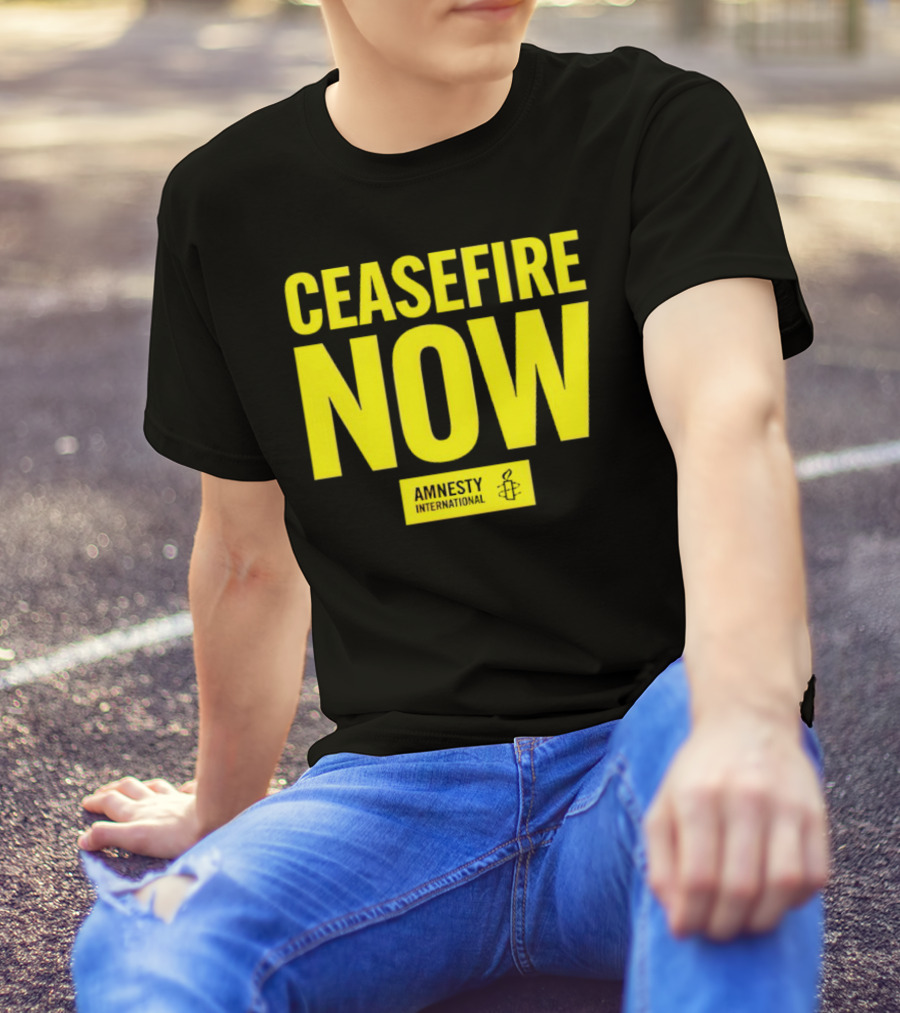 Ceasefire Now Amnesty International T-Shirt