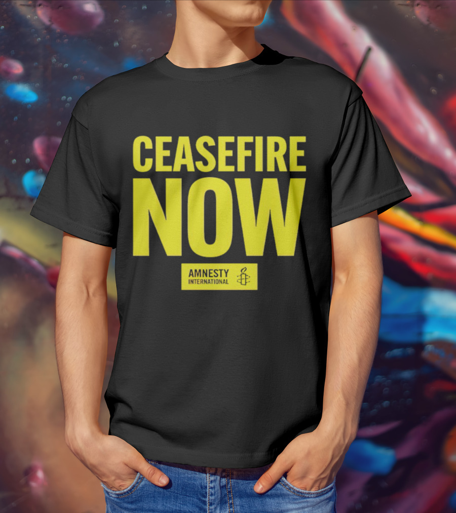 Ceasefire Now Amnesty International T-Shirt