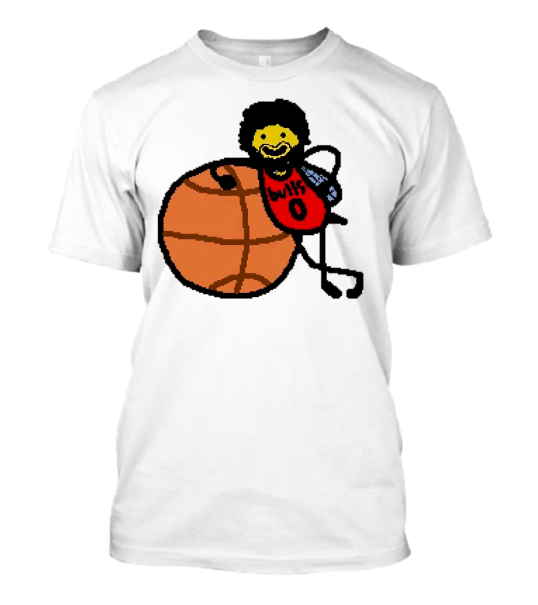 Co-Bee Chicago Bulls NBA Paint Cartoon Basketball Character T-Shirt
