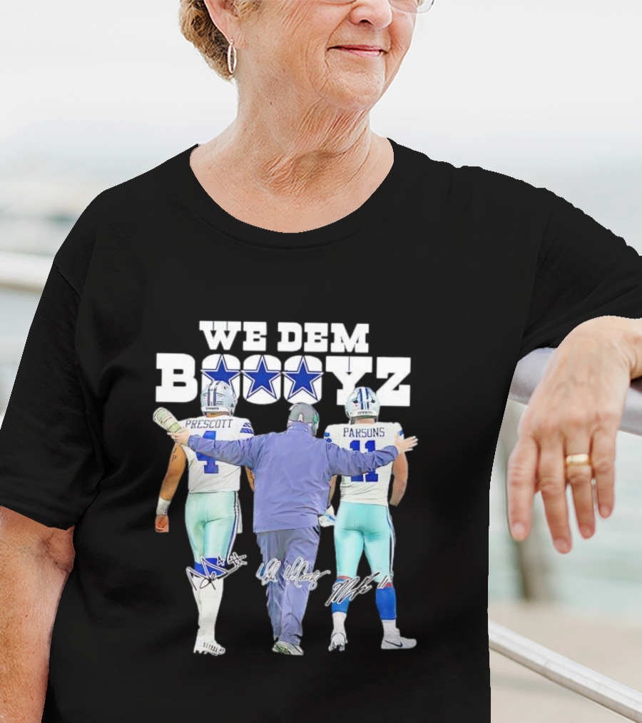 Dallas Cowboys We Dem Boyz Prescott Parsons Signatures T-Shirt