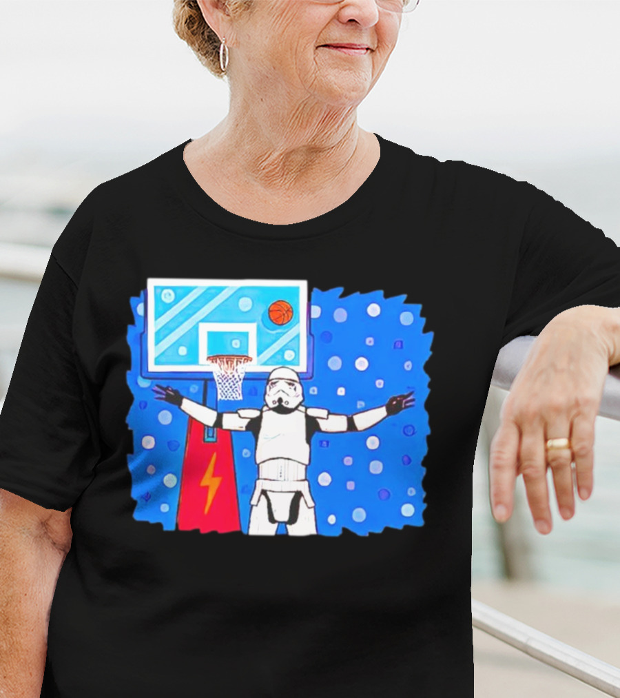 Stormtrooper Basketball No Look Shot T-Shirt