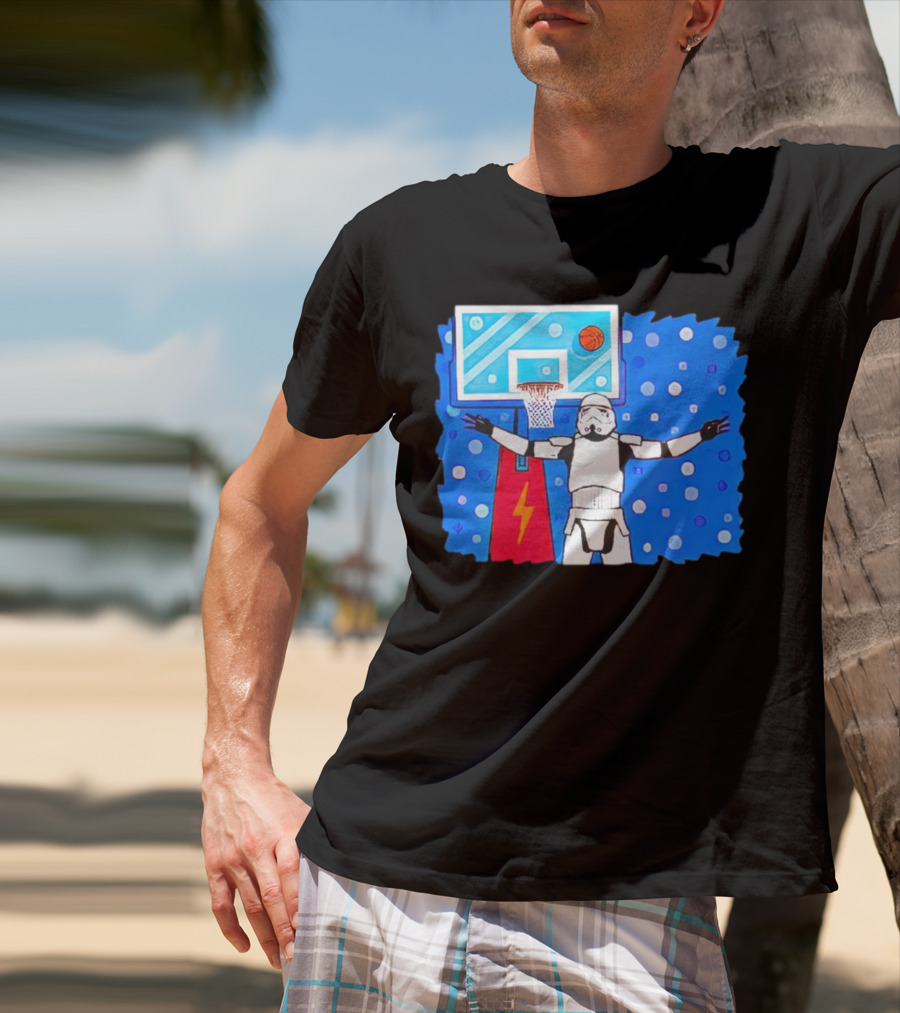 Stormtrooper Basketball No Look Shot T-Shirt