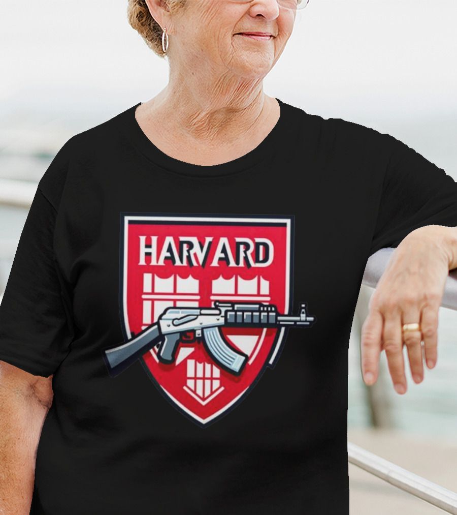Dr. Eli David Harvard University AK-47 Shield T-Shirt