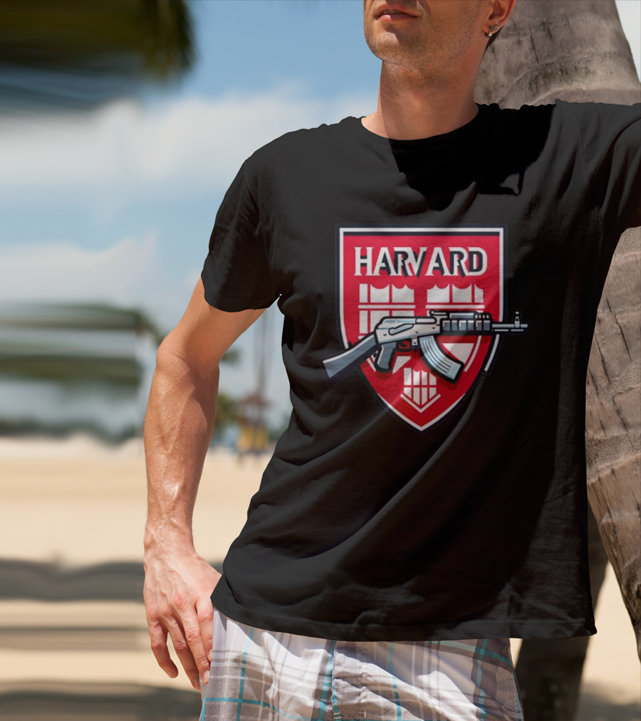 Dr. Eli David Harvard University AK-47 Shield T-Shirt