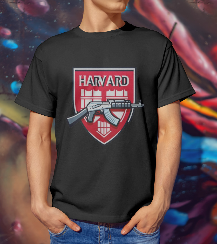 Dr. Eli David Harvard University AK-47 Shield T-Shirt