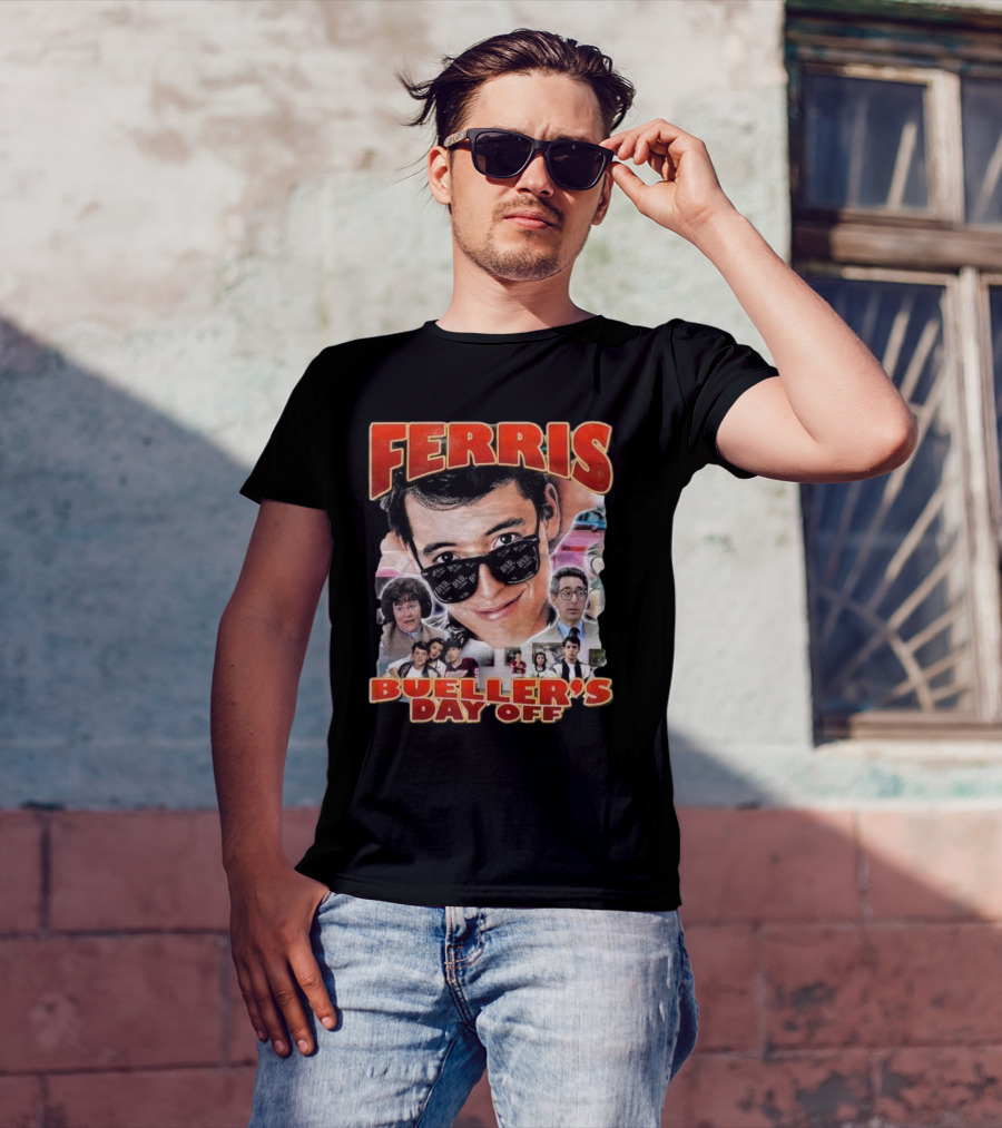 Ferris Bueller's Day Off Vintage Collage T-Shirt