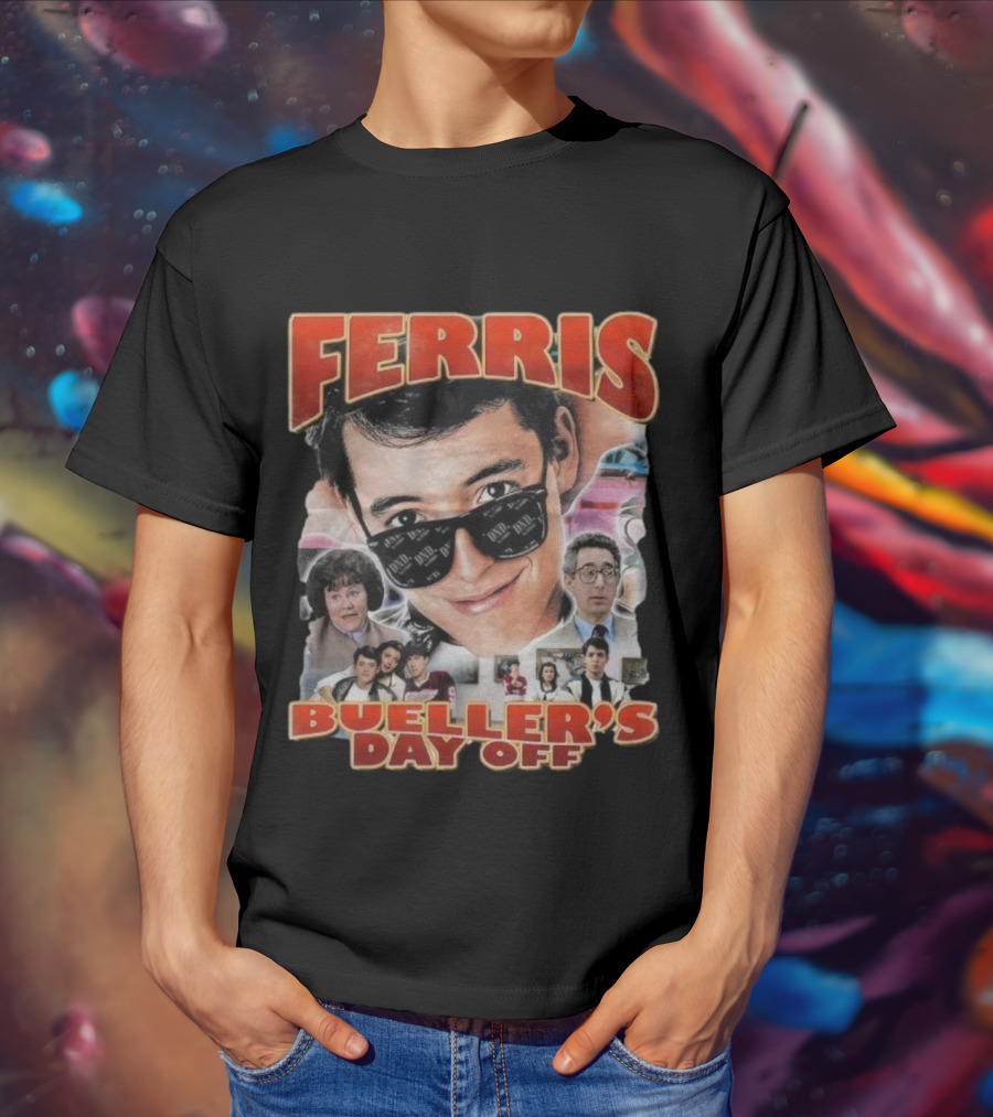 Ferris Bueller's Day Off Vintage Collage T-Shirt