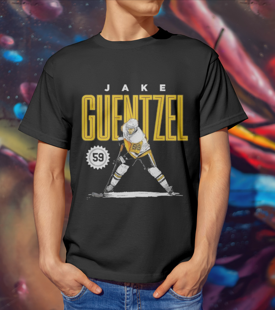 Jake Guentzel Pittsburgh 59 Hockey Player T-Shirt