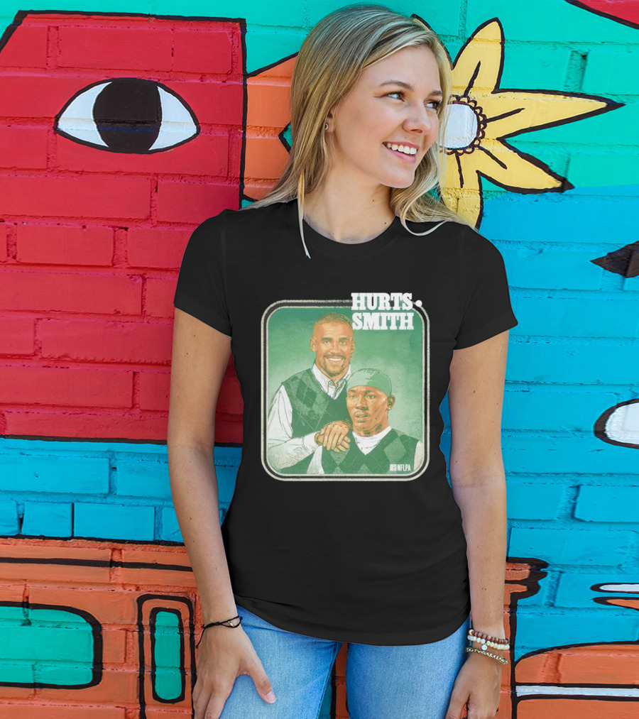 Jalen Hurts DeVonta Smith Philadelphia Step Brothers NFLPA Football T-Shirt