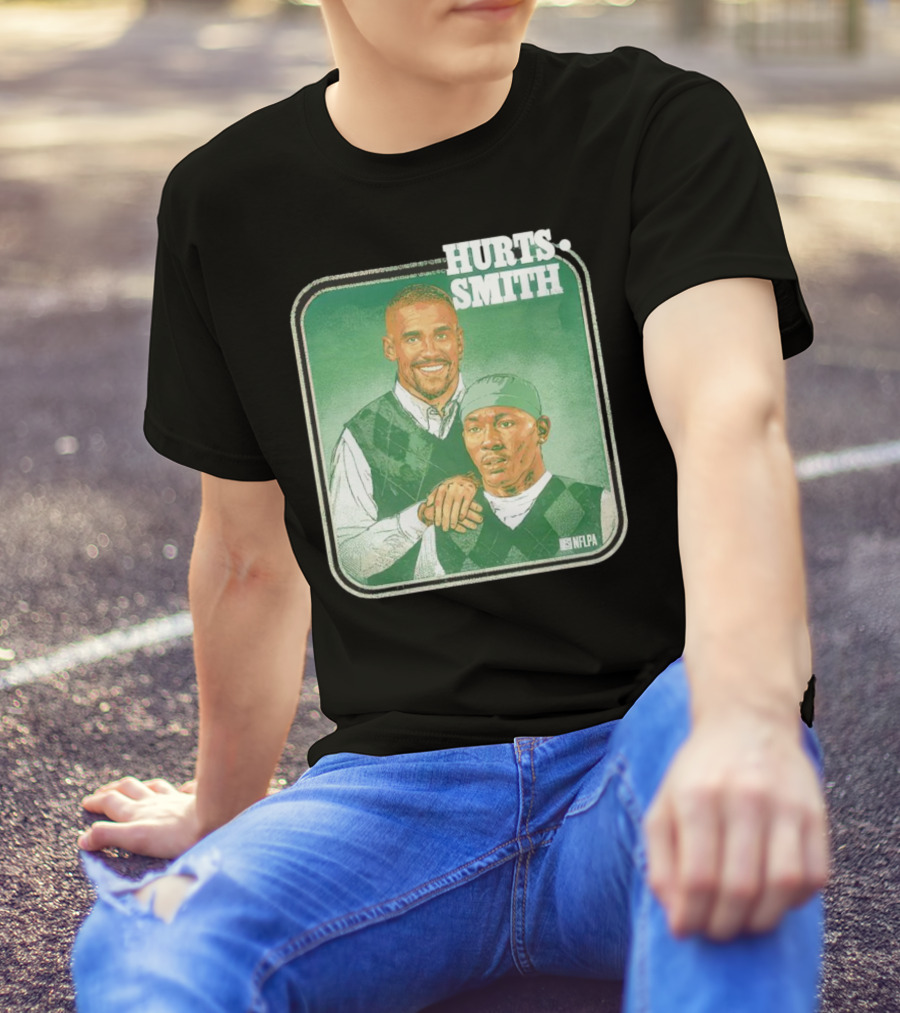 Jalen Hurts DeVonta Smith Philadelphia Step Brothers NFLPA Football T-Shirt