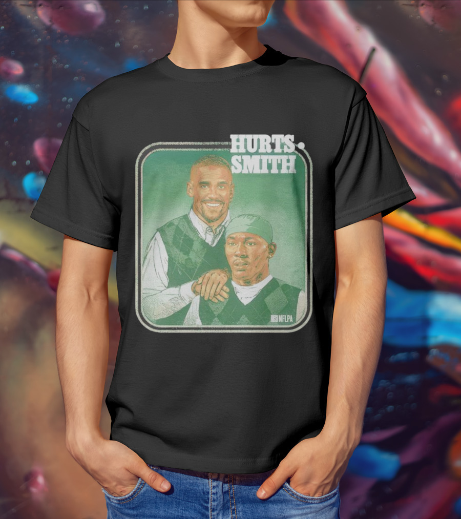 Jalen Hurts DeVonta Smith Philadelphia Step Brothers NFLPA Football T-Shirt