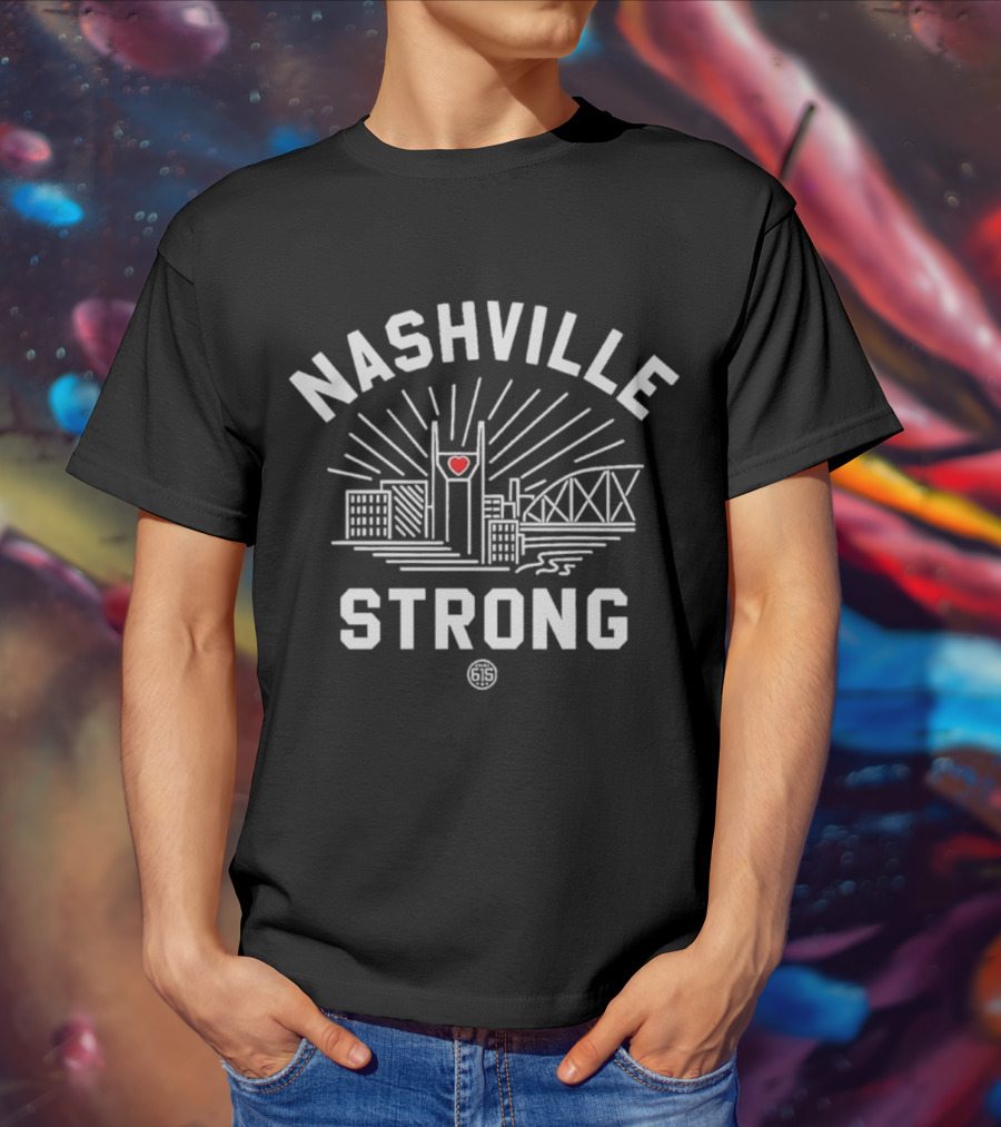 Nashville Strong Project 615 Skyline Heart Edition T-Shirt