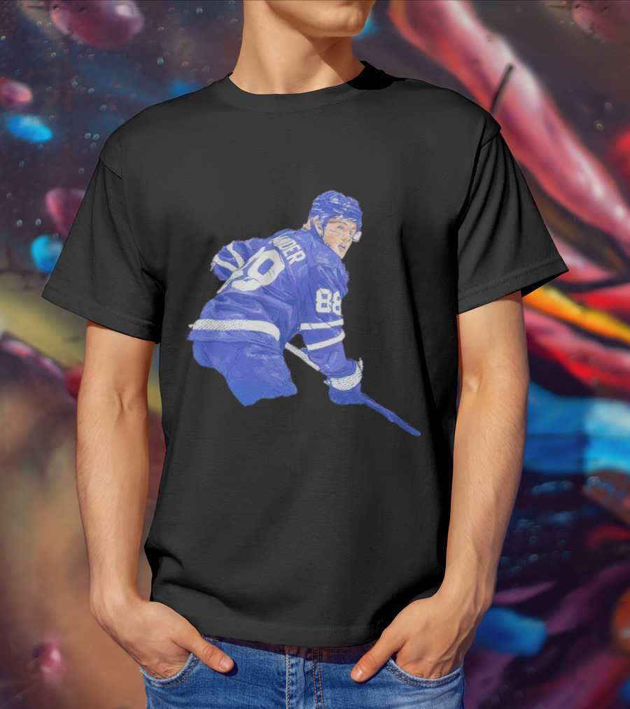 William Nylander Toronto Hockey Player Blue Jersey 88 T-Shirt