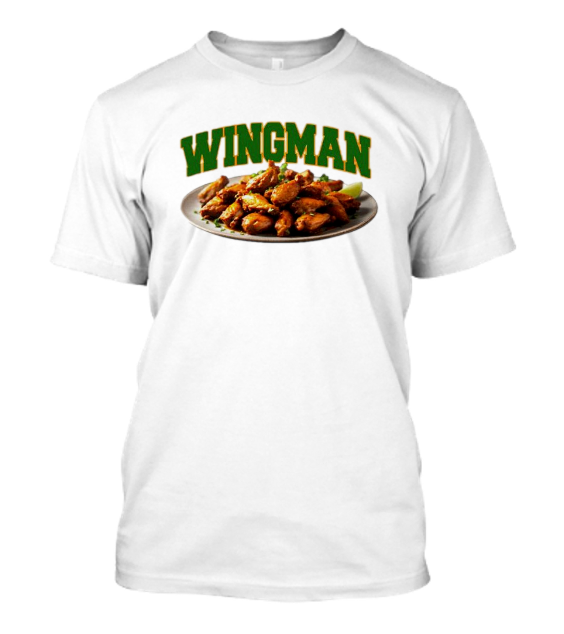Wingman Chicken Wings Plate T-Shirt