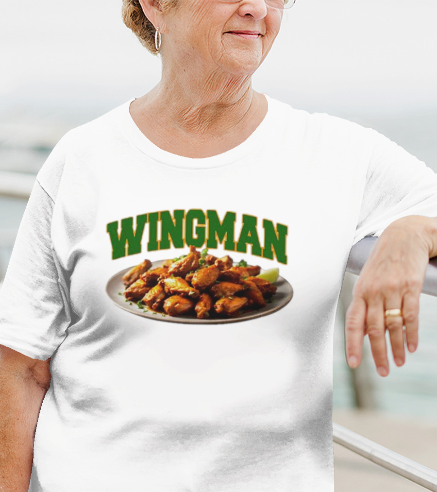 Wingman Chicken Wings Plate T-Shirt
