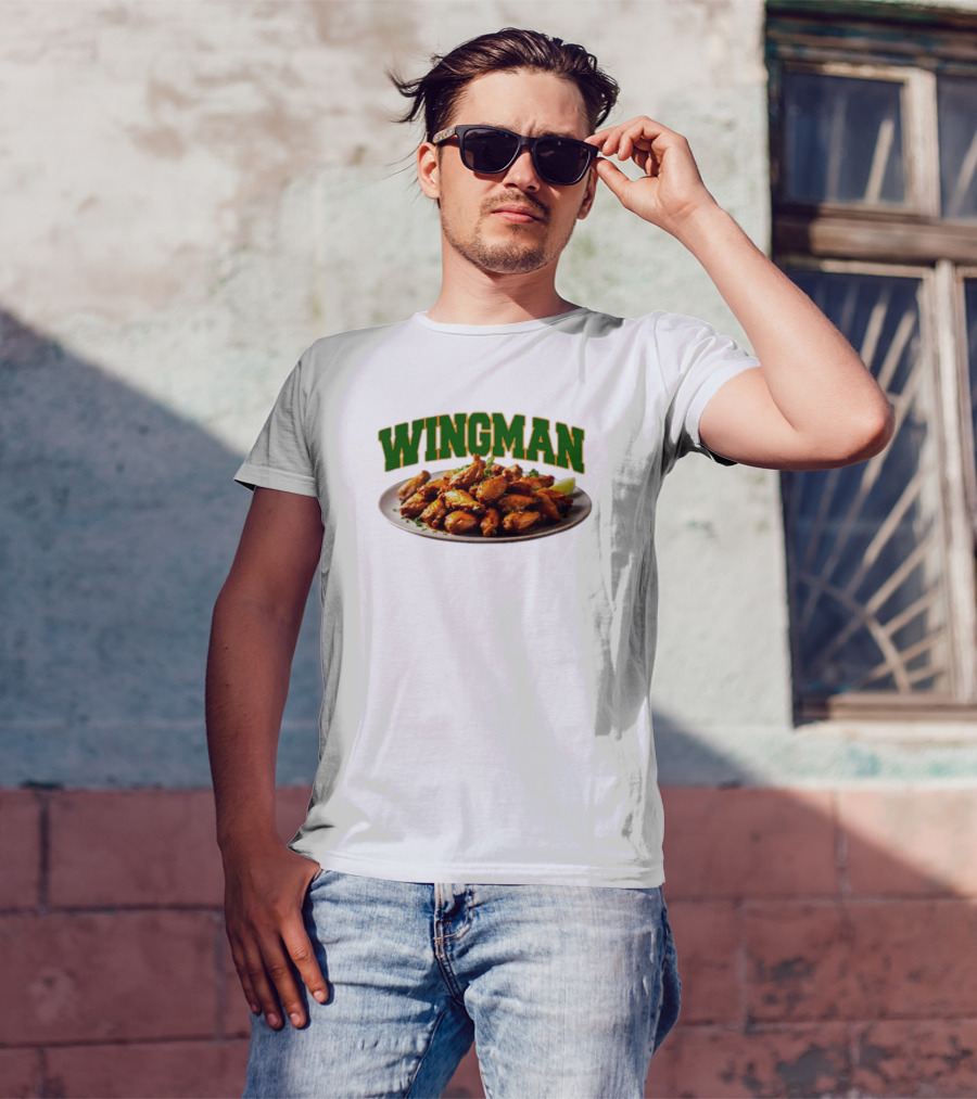 Wingman Chicken Wings Plate T-Shirt