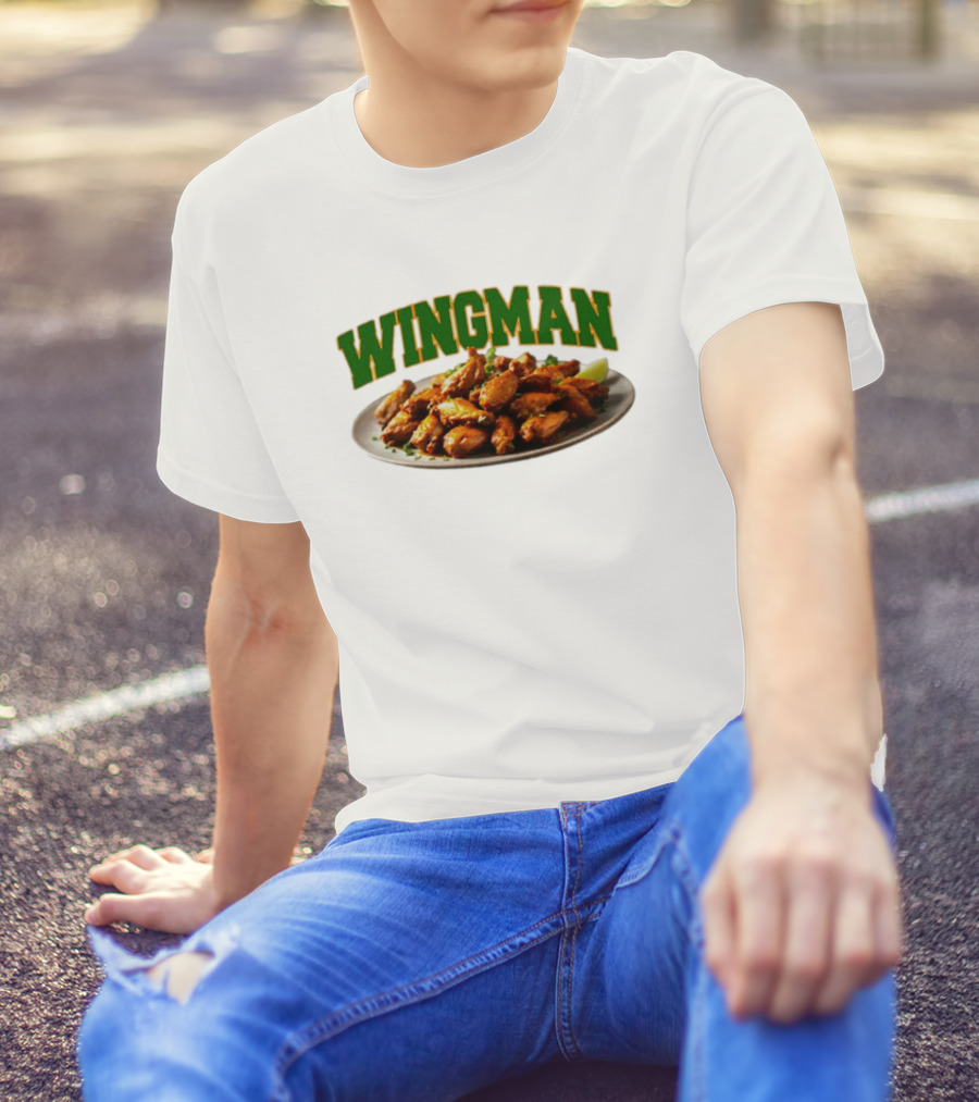 Wingman Chicken Wings Plate T-Shirt