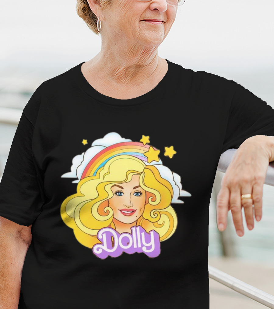 Dolly Rainbow Stars Iconic Doll T-Shirt