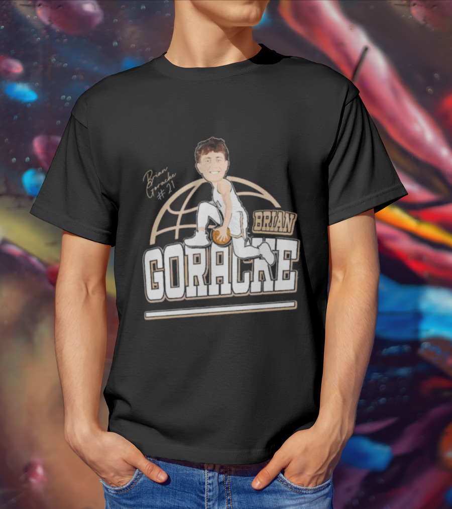 Brian Goracke #21 Basketball Player T-Shirt