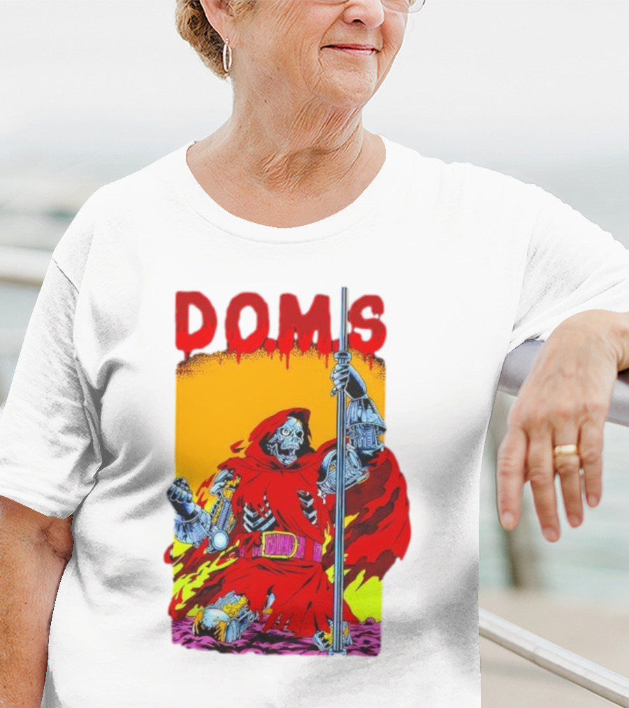 DOMS Warrior Skeleton Metal Armor Staff T-Shirt