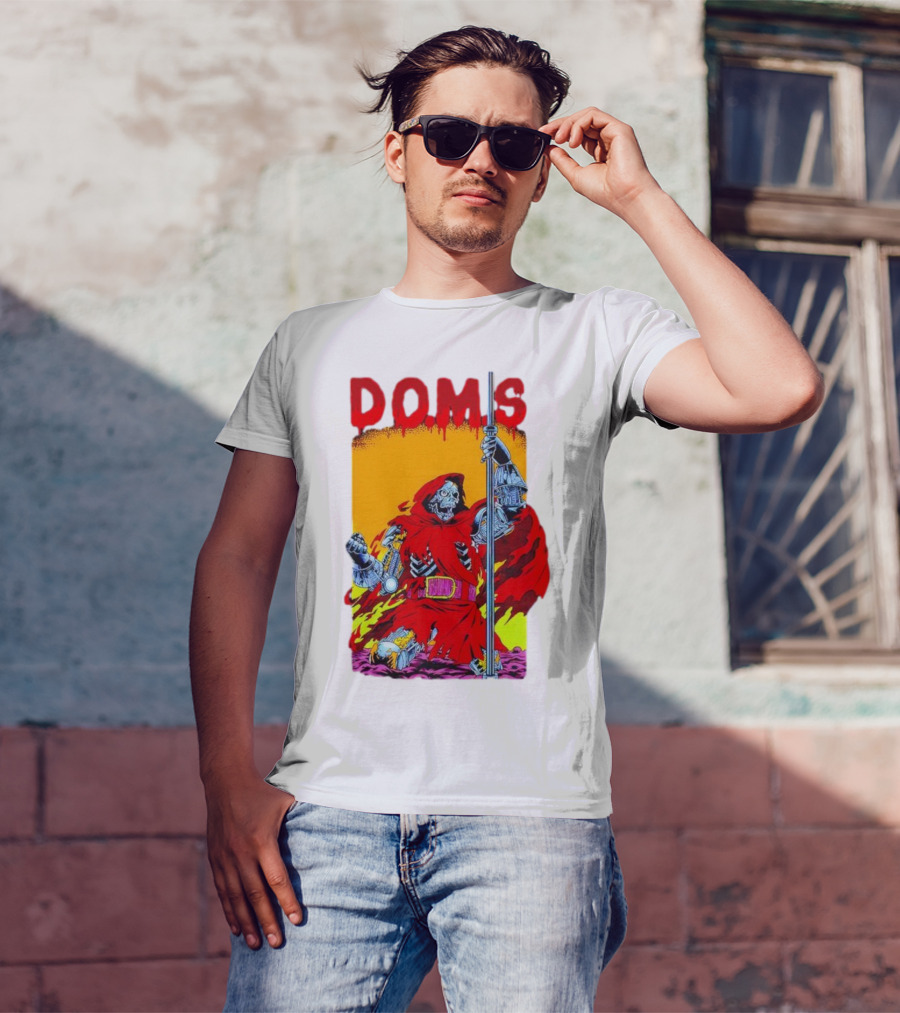 DOMS Warrior Skeleton Metal Armor Staff T-Shirt