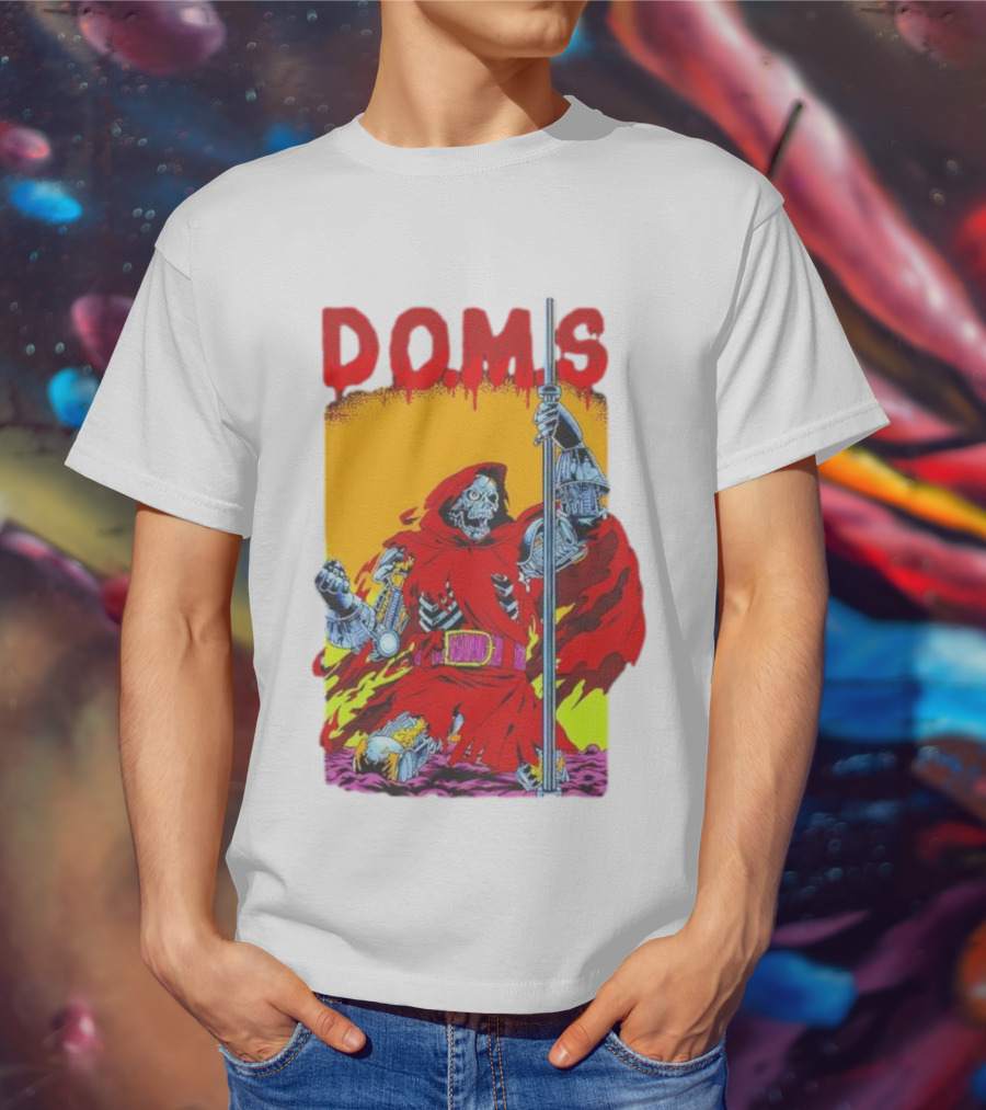 DOMS Warrior Skeleton Metal Armor Staff T-Shirt