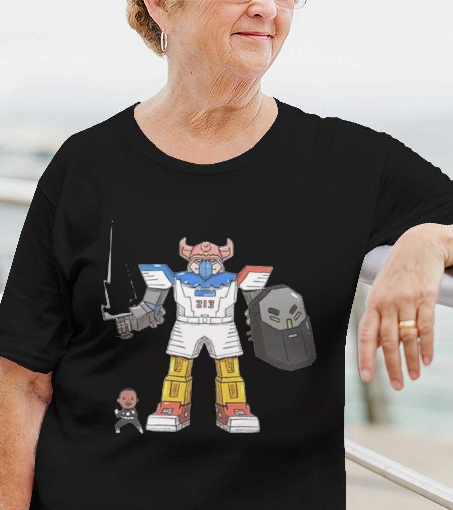 Janky Drawing Powell Rangers Robot Cartoon 213 T-Shirt