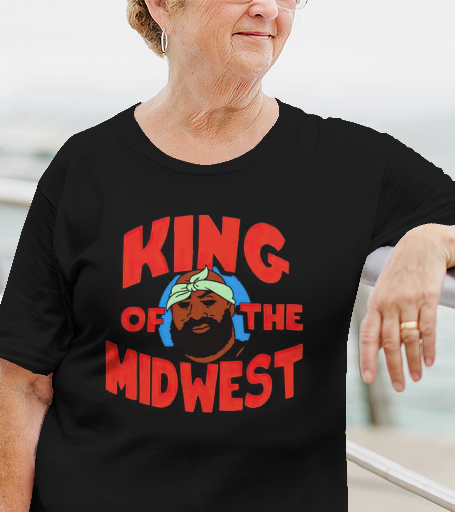King Of The Midwest Isaiah Broner Style Art Character T-Shirt