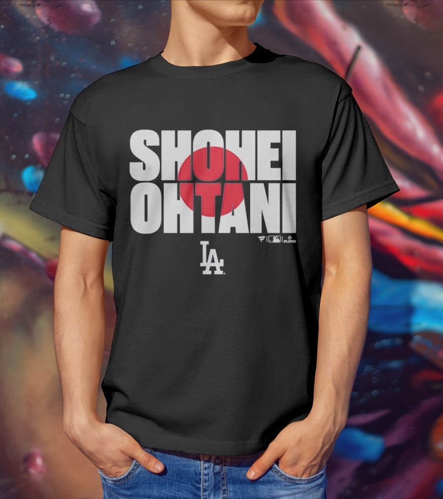 Shohei Ohtani Los Angeles Dodgers Japan Flag MLB Players T-Shirt