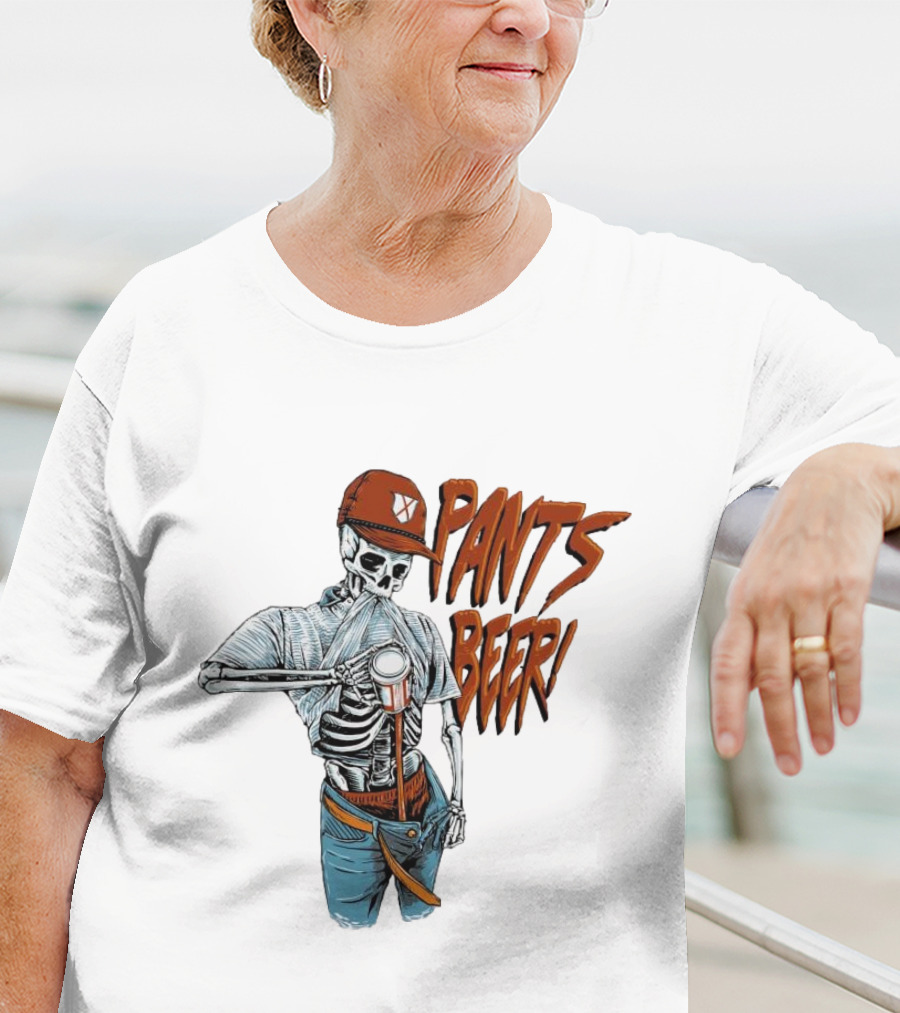 Skeleton Pants Beer T-Shirt
