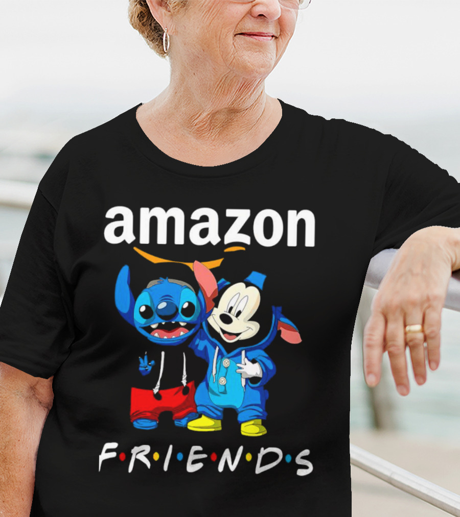 Stitch Mickey Amazon Friends Hoodie Characters T-Shirt