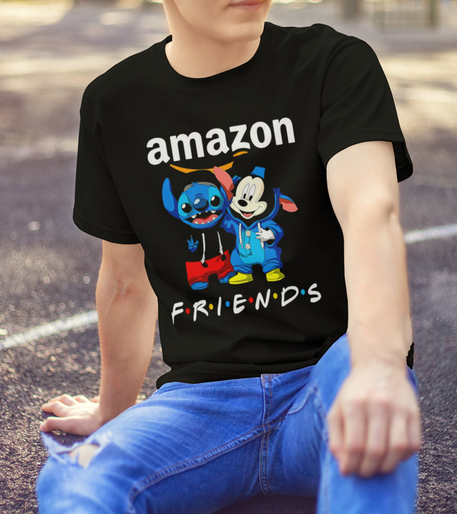 Stitch Mickey Amazon Friends Hoodie Characters T-Shirt