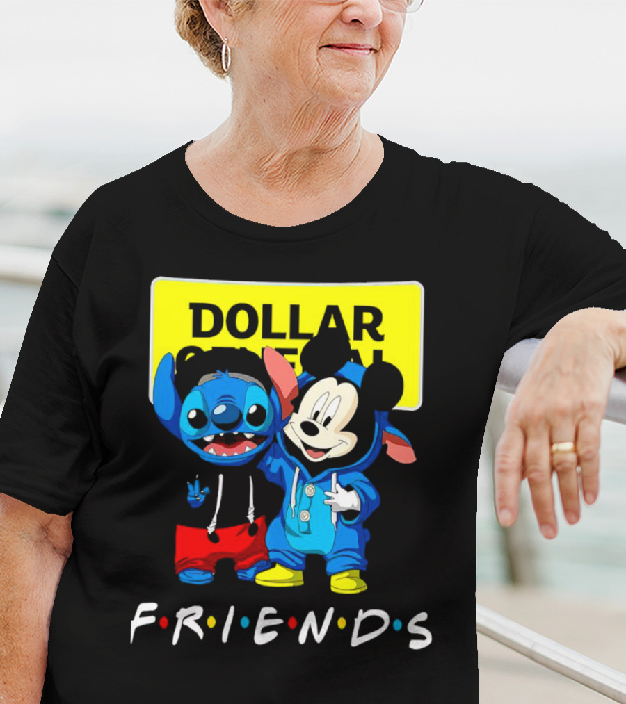 Stitch Mickey Friends Dollar General T-Shirt