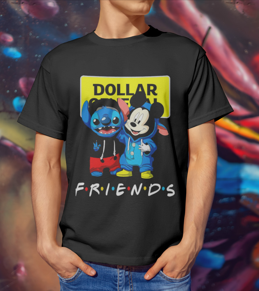 Stitch Mickey Friends Dollar General T-Shirt
