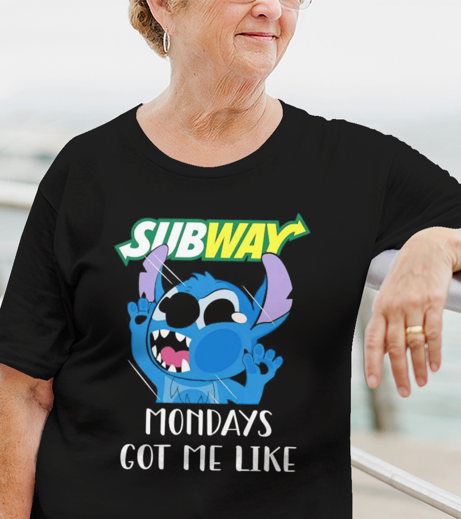 SUBWAY Mondays Got Me Like Stitch Reaction T-Shirt