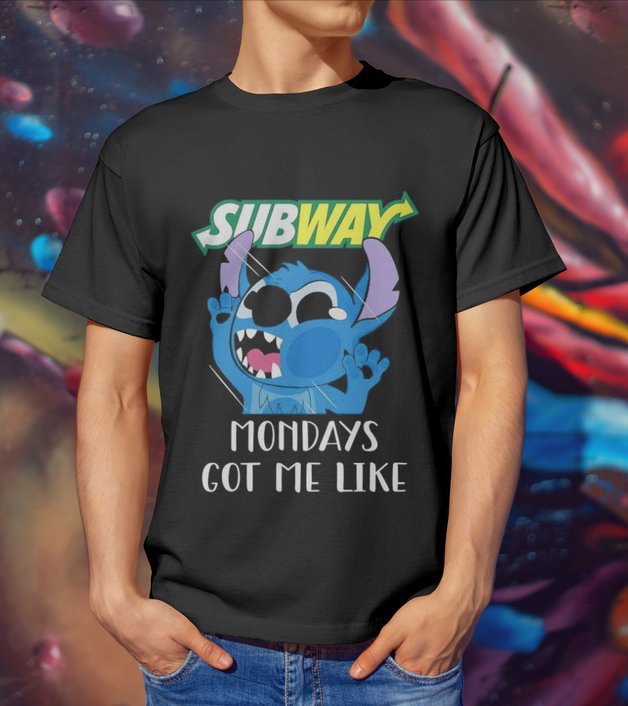 SUBWAY Mondays Got Me Like Stitch Reaction T-Shirt