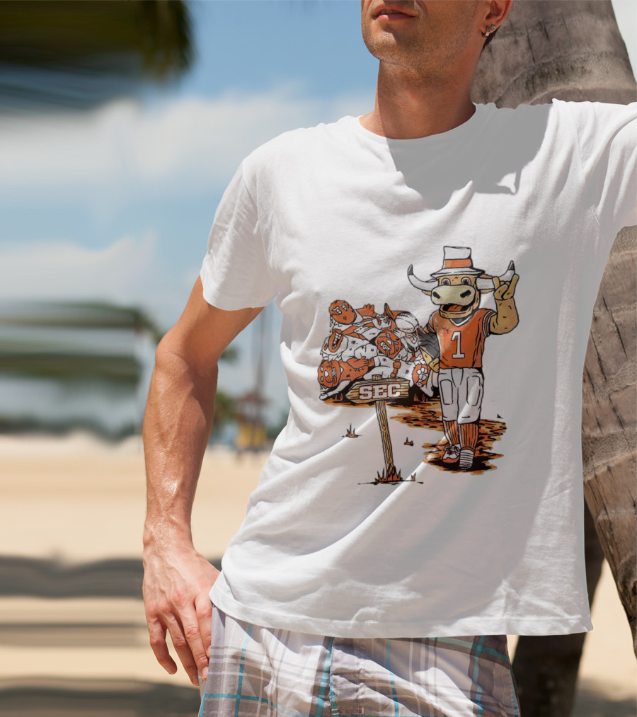 Texas Longhorns SEC Conference Champs Bull Mascot Sports T-Shirt