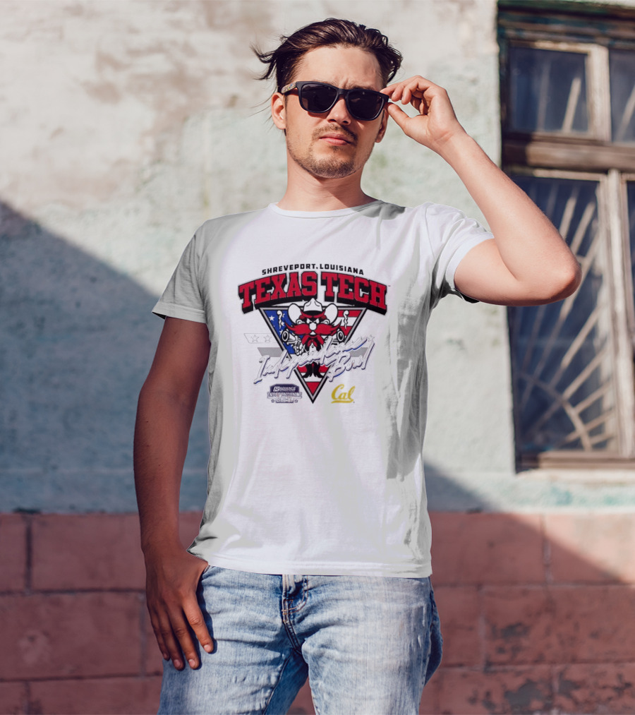 Texas Tech Shreveport Louisiana Red Raider American Script Cal T-Shirt