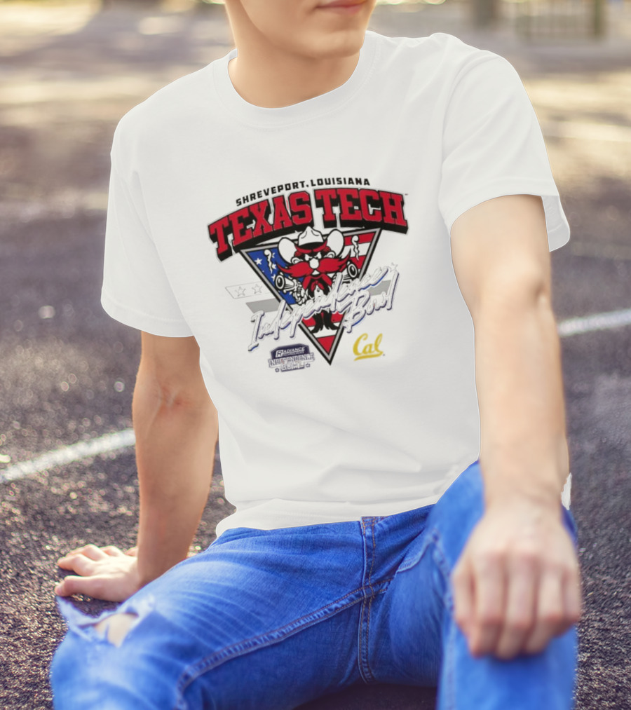 Texas Tech Shreveport Louisiana Red Raider American Script Cal T-Shirt