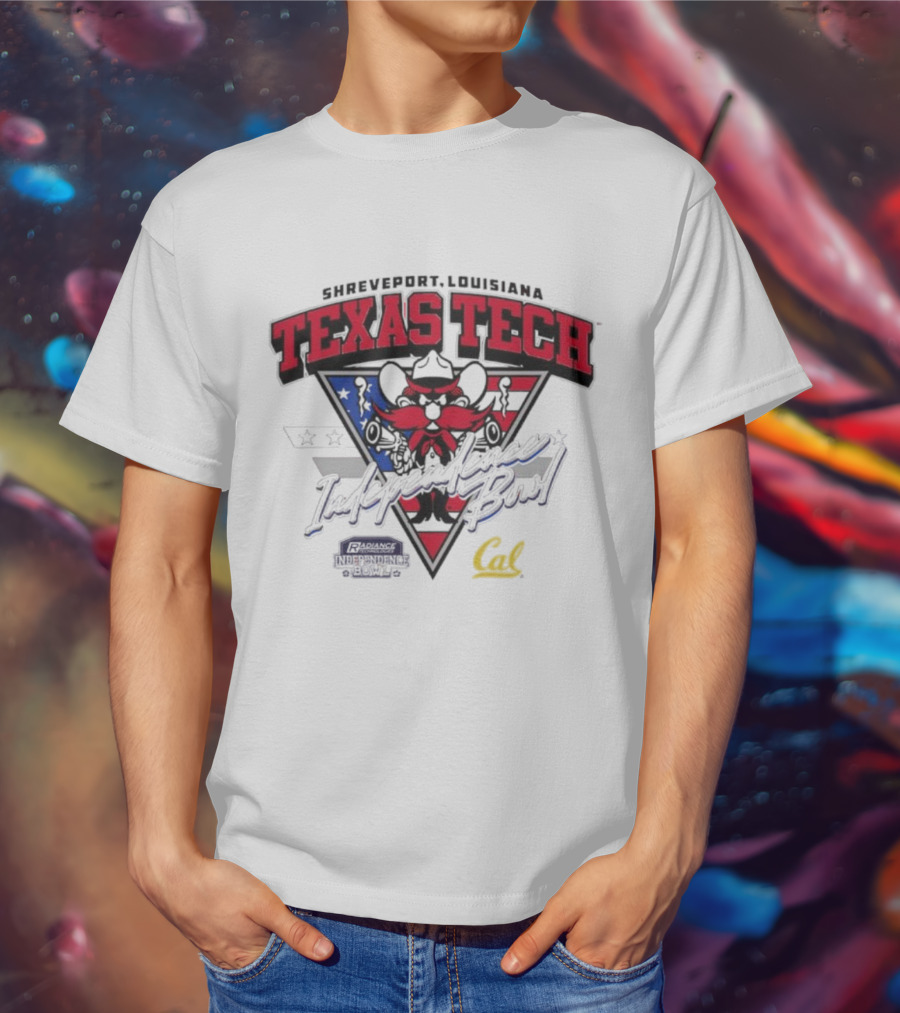 Texas Tech Shreveport Louisiana Red Raider American Script Cal T-Shirt