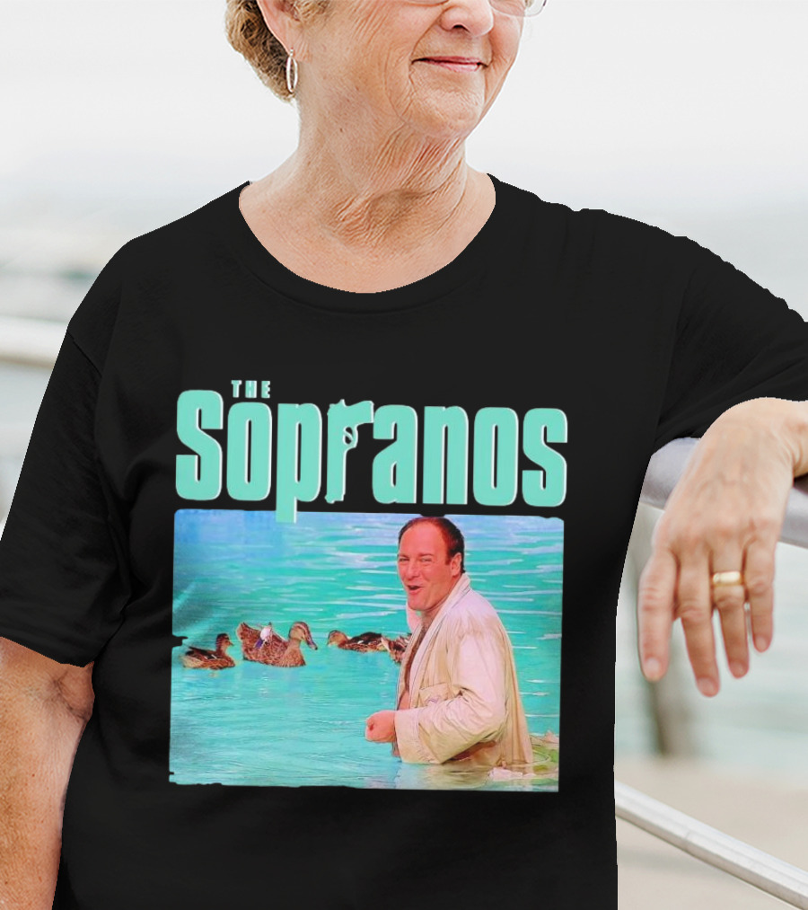 The Sopranos Tony In Water With Birds T-Shirt