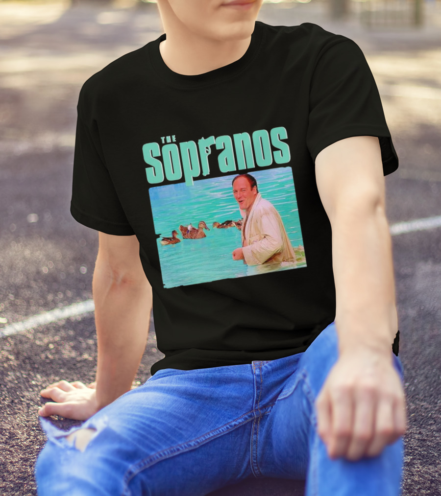 The Sopranos Tony In Water With Birds T-Shirt