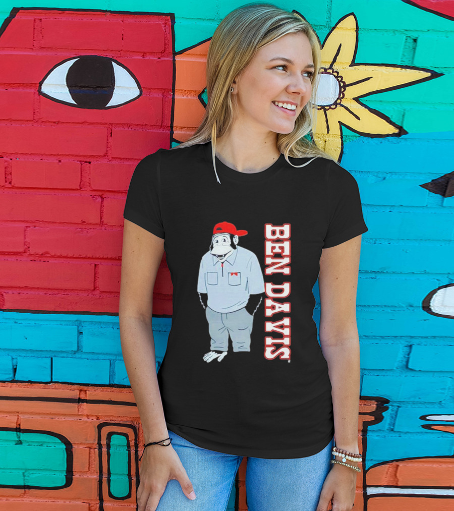 BEN DAVIS Monkey In Red Cap And Workwear T-Shirt